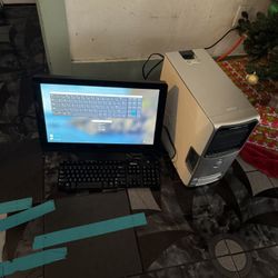 HP Pc With Hp Monitor 