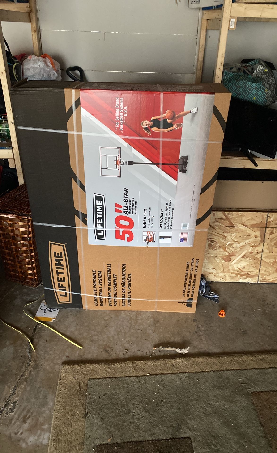 50” lifetime All-Star Portable Basketball Hoop