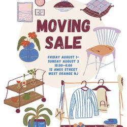 Estate Moving Sale 10 - 4 Saturday 