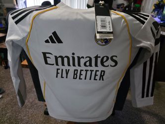Youth 7y-8y Mbappe original Real Madrid long sleeve jersey