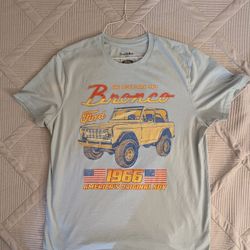 Ford Bronco 4x4 Short Sleeve T-shirt Sz XL Blue 100% Cotton 
