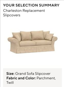Twill sofa slip cover / replacement