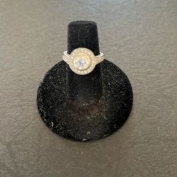 Natural Diamond Ring With Halo