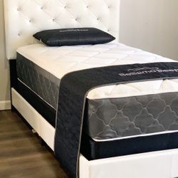 Brand New Twin Beds For Sale/Complete Bed Frame With New Mattress/Fast Delivery