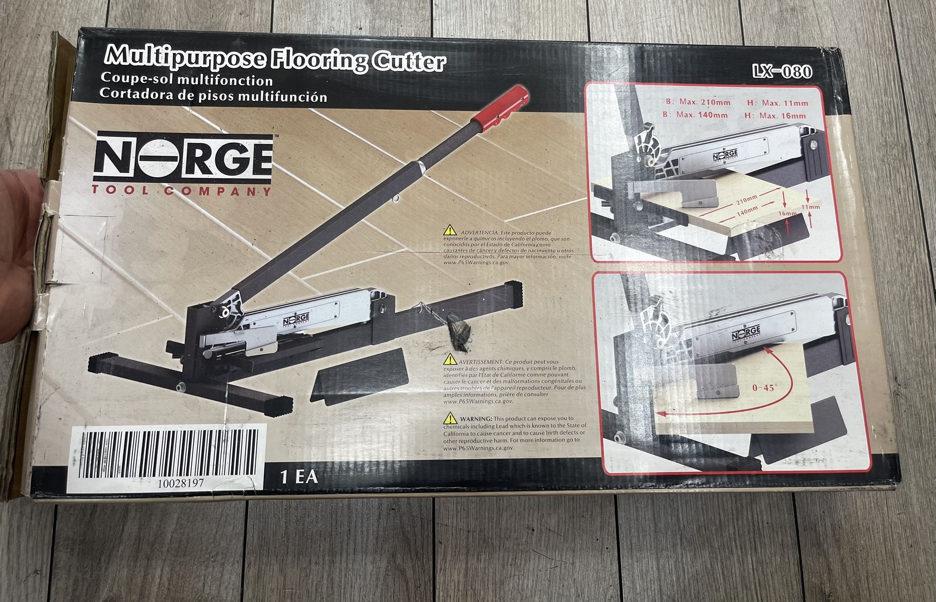 Brand New Norge Tool Company Multi-purpose Flooring Cutter