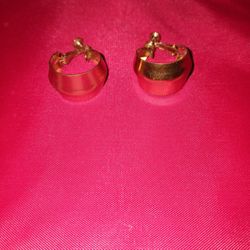 Vintage Copper Clip Earrings