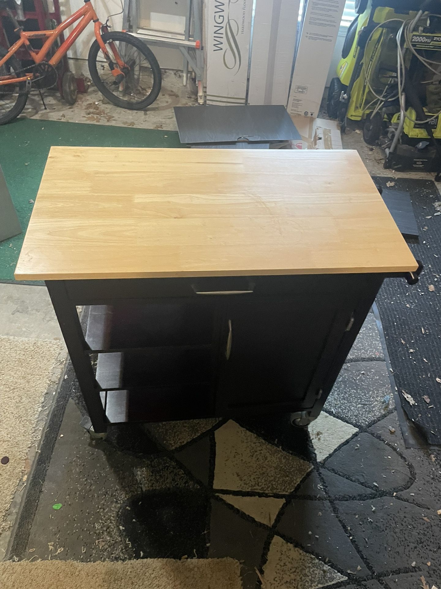 Modern Rolling Kitchen Cart