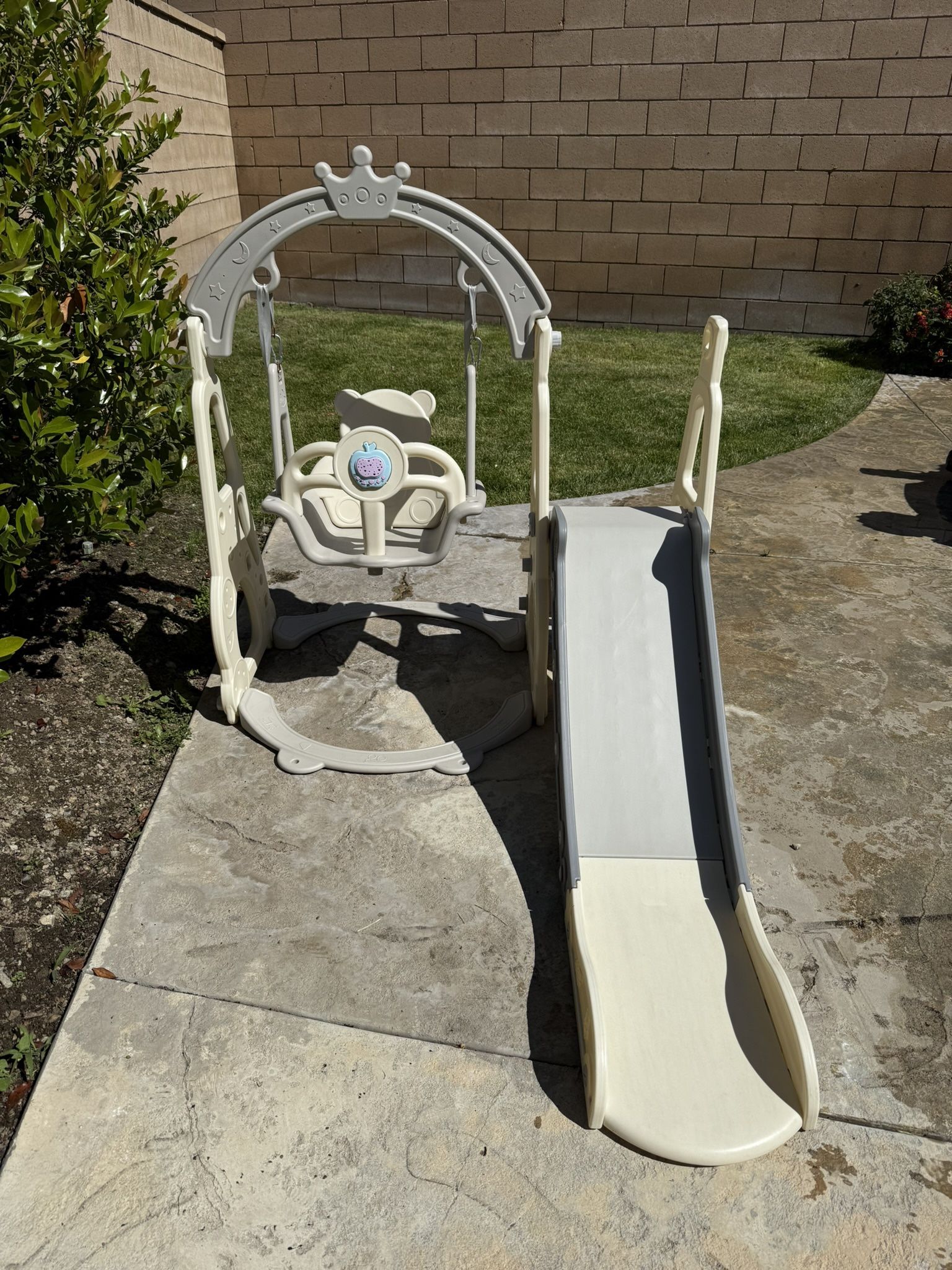 Swing And Slide Set For Toddler
