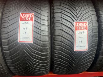 2 used tires 255/45r19 Michelin ‼️💵free installation and balance 👌💰