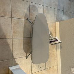 Iron And Ironing Board Set