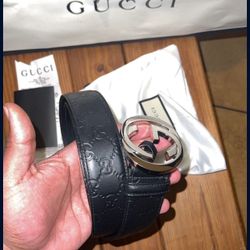 Triple black gucci clearance belt