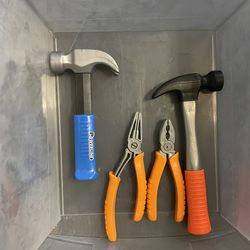 Vintage 1990s–2000s Kids Plastic Toy Tool Set — Powerline & Black & Decker — Complete with Toolbox