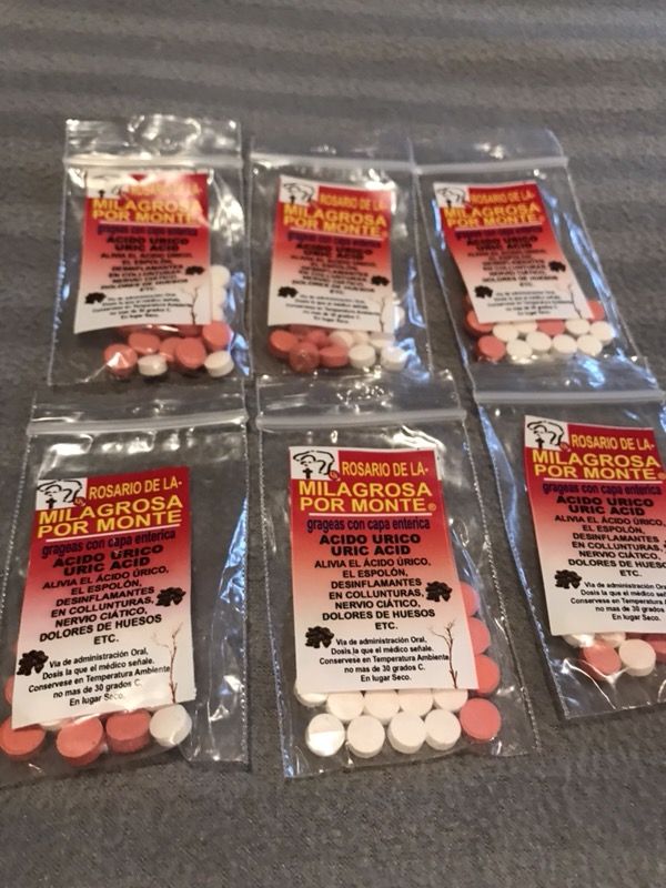Pastillas Rosario de la milagrosa Alívia ácido urico