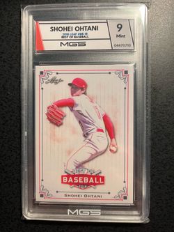 Ohtani 2018 Leaf Rookie -Graded 9
