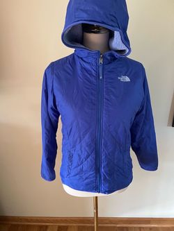 The North Face reversible youth large (14/16) blue jacket