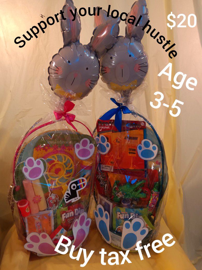 Balloon Bunny Easter Baskets