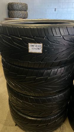 🛞SET OF 4 USED TIRES🛞 285/40/22 TOYO PROXES •INSTALLED/BALANCED•
