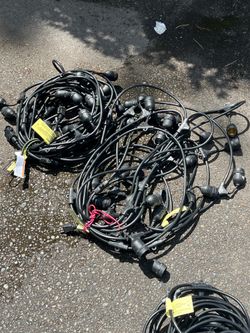 48 foot 24 bulb heavy duty string lights led lightbulbs