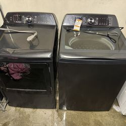 GE Profile Washer And Dryer Set Diamond Grey Color