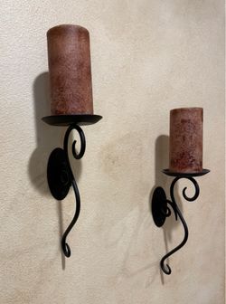 Wall candle sconces