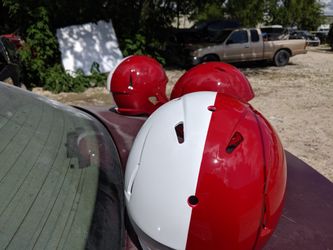 1/2 Crimson & 1/2 White Gloss