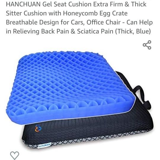 NEW IN BOX HANCHUAN Gel Seat Cushion Extra Firm Thick for Sale in Sun City AZ OfferUp