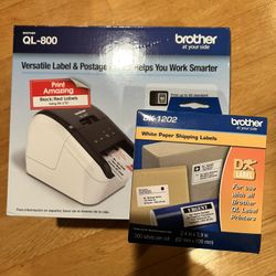 Brother QL-800 High-Speed Professional Label Printer, Lightning Quick Printing, Plug & Label 