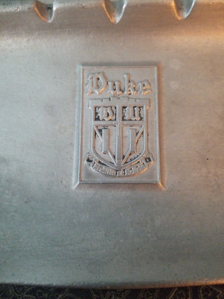 Duke Ashtray Pewter. Rare.. Only 1 Ever Seen. 