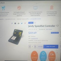 Jandy SpeedSet Controller