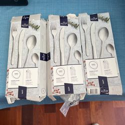 Keltum Matt New In Open Box  3 Place Settings With 4 Pieces Each