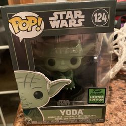Star Wars Funko POP #124 ECCC 2021 Limited Edition Yoda Spring Convention New