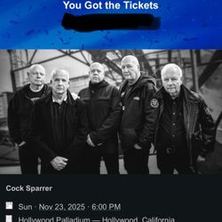 Cock Sparrer Sunday 1x Ticket 