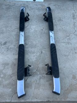 Ford Chrome Black Running Boards Pair