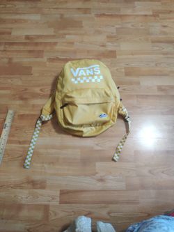 Vans Sporty Backpack Yellow And White 