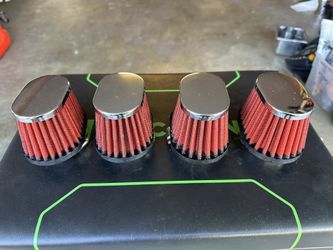 4x Motorcycle High Flow Air Filter Pods 55mm
