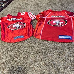 Jerseys For Dogs Size Medium N Large  10.00 Each
