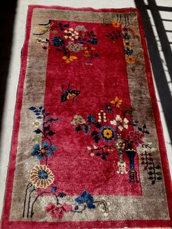 2 X 1920 Chinese Art Deco Antique Rugs