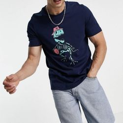adidas Originals Funny Dino Tee Size S & M Navy 