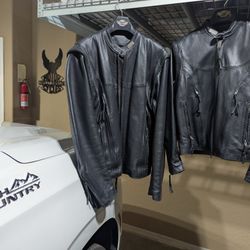 His&Hers Wille G Convertible Leather Jackets 