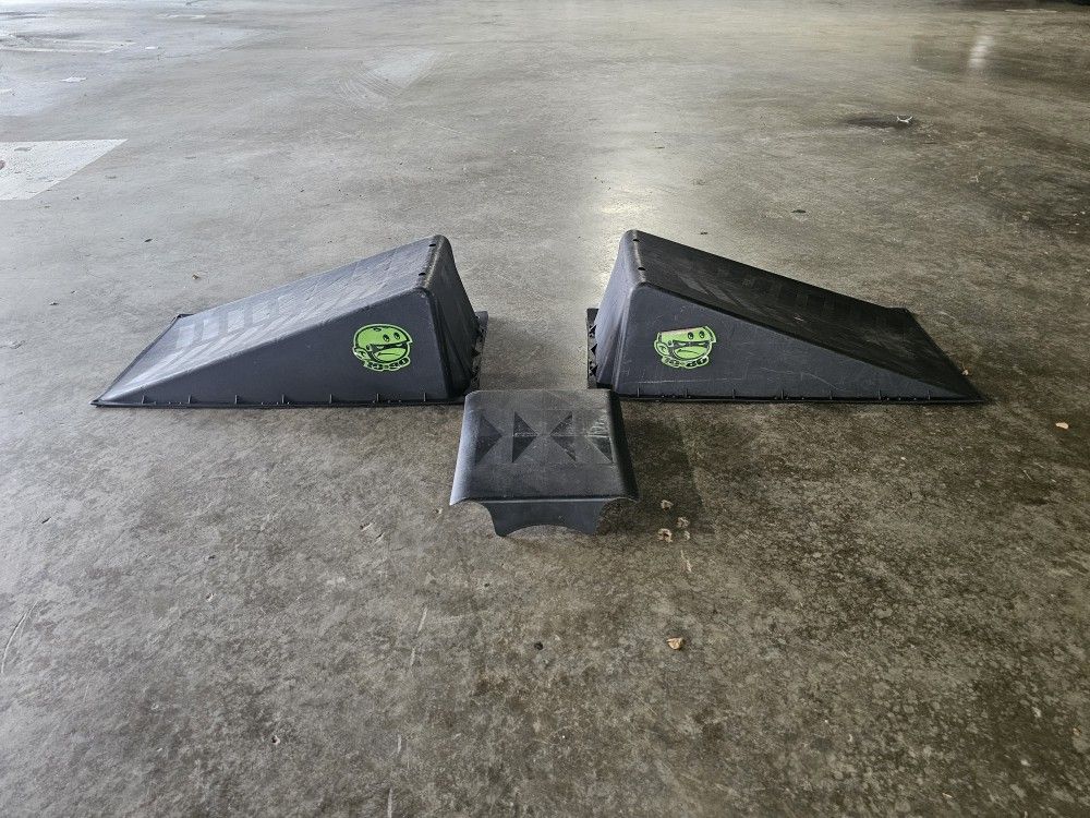 Skate Ramp 3-piece Ramp Set 10-80 Skateboard Ramps Scooter Bike Ramp