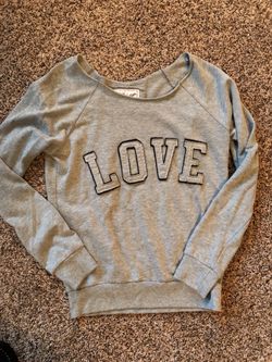 Love sweatshirt gray