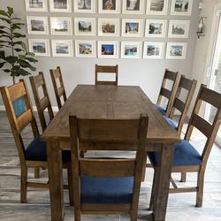 Solid Wood Dining Set - Gently Used