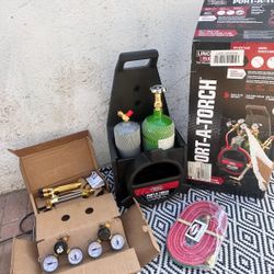 Lincoln Electric
Port-A-Torch Kit with Oxygen and Acetylene Tanks for Cutting Welding and Brazing