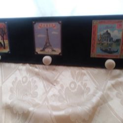 Floating wall mounted Coat and hat Rack. Woodland Hills,Ca..