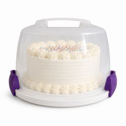 Wilton 10” cake or 13 cupcake secure lock caddy tote carrier