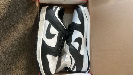 Nike dunk panda black white size 14
