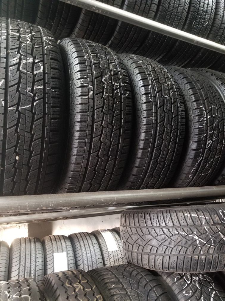 4 tires like new 235 70 r15 price includes installation
