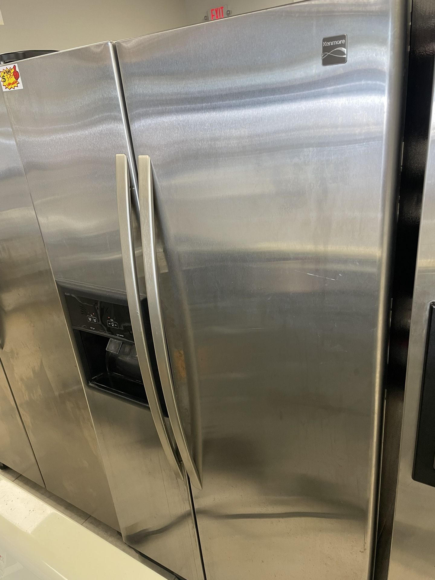 Kenmore Side By Side Refrigerator, As Is 295
