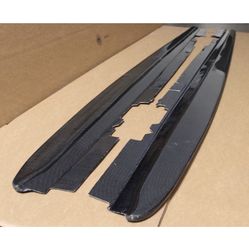2011 - 2019 BMW F30 Sedan Carbon Fiber Side Skirt Diffuser Extension Splitter