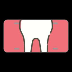 License Plate Novelty Car Front Tooth Dentist Tooth Enamel Toothpaste